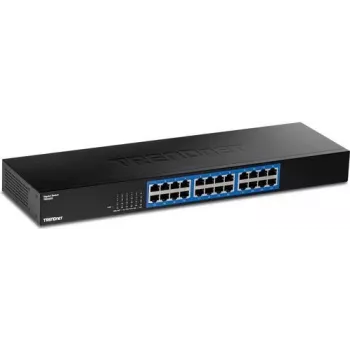 TRENDnet 24-port Gigabit lüliti, TEG-S25, 24 x Gigabit RJ-45 porti, 48 Gbps lülitusvõime, ventilaatorita disain, metallkorpus, sisemine toiteplokk