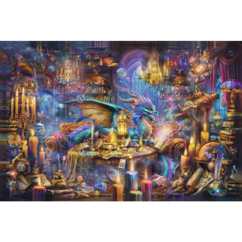 Pusle Ravensburger 3000 tükki — Draakoniraamatukogu, 3000 tükki, kaubamärk Ravensburger