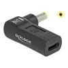 DeLOCK Adapter USB USB-C emane HP 4,8 x 1,7 mm isane 90° nurga all