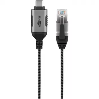 Goobay Etherneti-kaabel USB-C 3.1 RJ45-le õhuke 5 m - ühendab ruuteri, modemi või (74405)