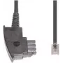 Telefonikaabel e+p T 36/3 3 m Läbipaistev Must