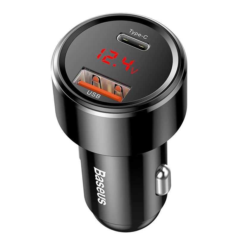 Auto laadija Baseus CCMLC20C-01 Universal Must Kiirlaadimine 12-24V