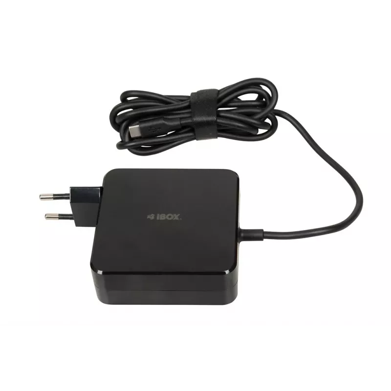 Toiteadapter IBOX IUZ100TC 19V 3.42A (100W) USB‑C väljund, 2 m kaabel, must