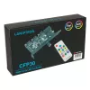 PCI-pesa ventilaatori ja RGB LED kontroller Lamptron CFP30, must