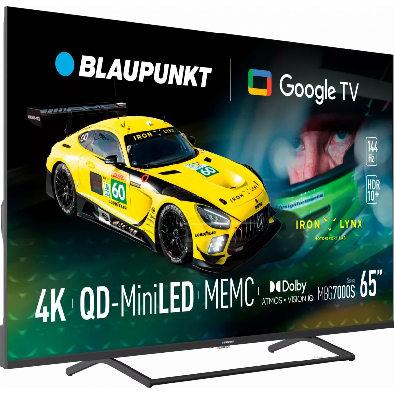 Televiisor BLAUPUNKT 65MBG7000S 65-tolline Mini LED Smart TV Google TV must, energiaklass G