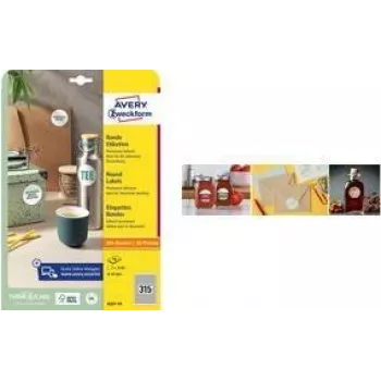 Avery Zweckform 120 Etiketten L3416-10 weiß 60.0 x 60.0 mm - Etiketten/Beschriftungsbänder