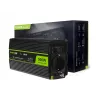 Autode toiteinverter roheline Cell INV16 500 W, DC 12 V vahelduvvooluks 230 V, 50 Hz, USB-port, aktiivjahutus, must