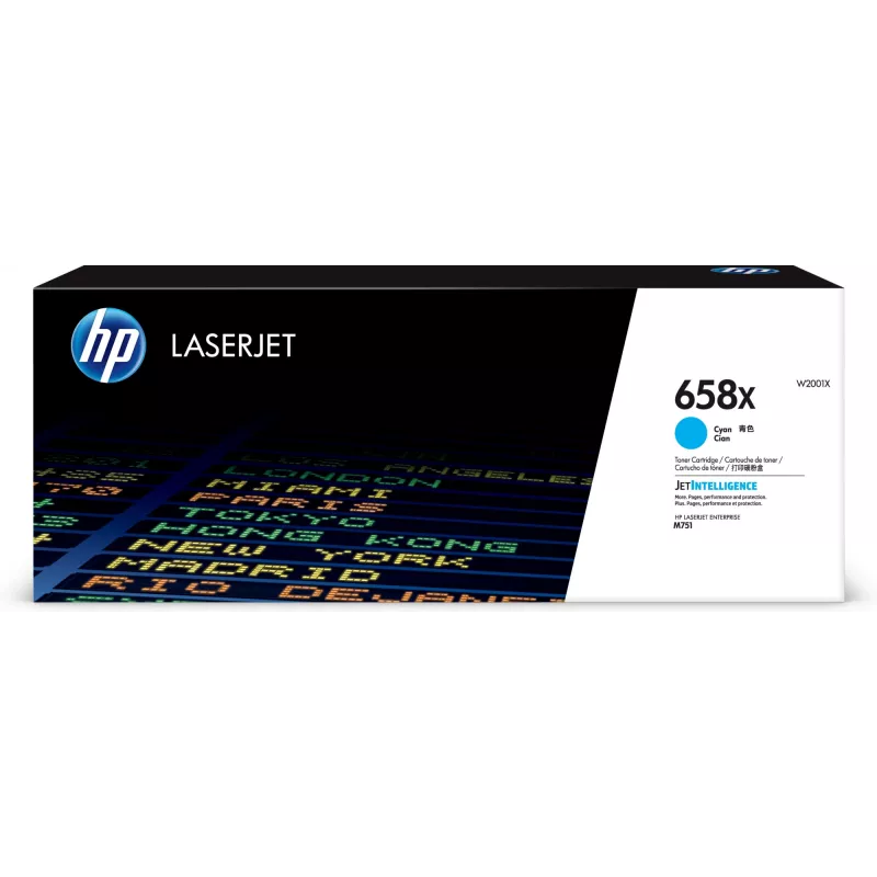 HP 658X suure tootlikkusega tsüaan originaal LaserJet toonerikassett, 28000 lehekülge, tsüaan, 1 tk