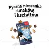 Kassi maiustused Felix Party Mix Dairy Delight 60 g — krõmpsuvad piimamaitselised maiused täiskasvanud kassidele, valk 35%, rasv 19,5%