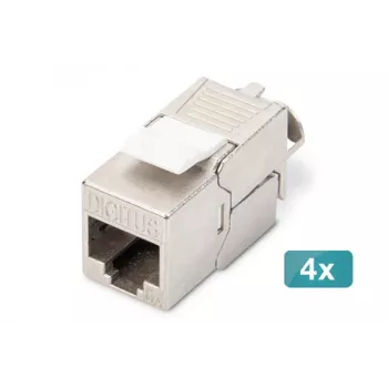 Digitus CAT 6A Keystone Module varjestatud tööriistavaba moodul 4 tk