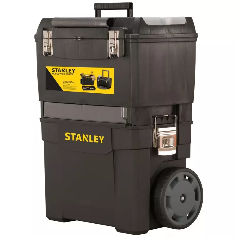 Stanley 1-93-968 Servante Carbone, Must, 47 x 63 x 30 cm
