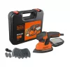 Kaasaskantav lihvija Must & Decker KA2500K-QS, 120 W, 2 mm orbiit, 135×95 mm leht, 230 V, 2 m kaabel