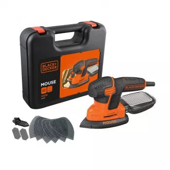 Kaasaskantav lihvija Must & Decker KA2500K-QS, 120 W, 2 mm orbiit, 135×95 mm leht, 230 V, 2 m kaabel
