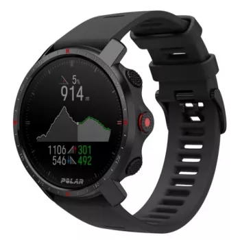 Polar Grit X Pro - Titaan - Spordikell rihmaga - perforeeritud nahk - hall - Rihma suurus: M/L - Ekraan 3 cm (1,2) - Bluetooth - 41 g (90085777)