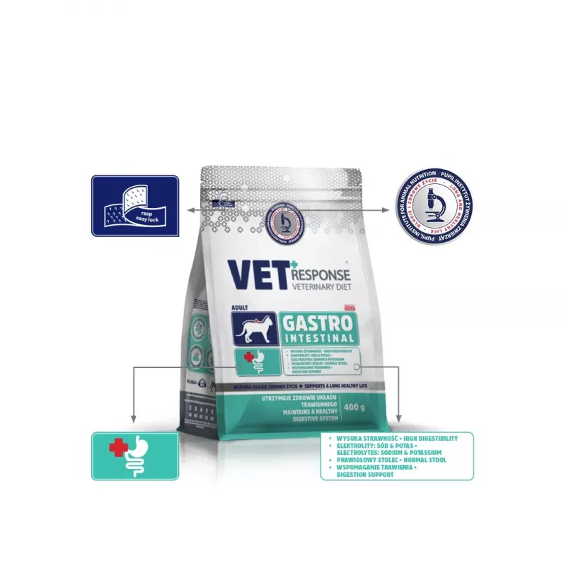 VET RESPONSE Gastrointestinal - kuiv kassitoit - 400g