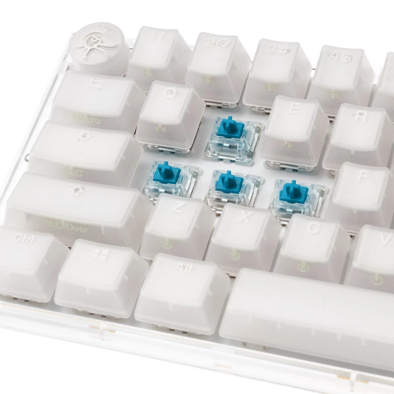 Ducky One 3 Aura Valge Mini mänguriklaviatuur, RGB LED - MX-Sinine (US)