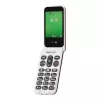 Funktsioonitelefon Doro Leva E22 karpkujuline, 2,8-tolline (7,11 cm) ekraan, üks SIM, 0,3 MP kaamera, 1150 mAh, 127,8 g, punane/valge