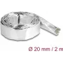 DELOCK 19004 kaablikaitseümbrise klaaskiud alumiinium 2m x 20mm hõbedane