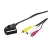 Wentronic Goobay Scart/RCA-adapterkaabel, must, 2 m - SCART-pistik (21-kontaktiline) > 3x RCA-pistik (50364)