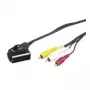 Wentronic Goobay Scart/RCA-adapterkaabel, must, 2 m - SCART-pistik (21-kontaktiline) > 3x RCA-pistik (50364)
