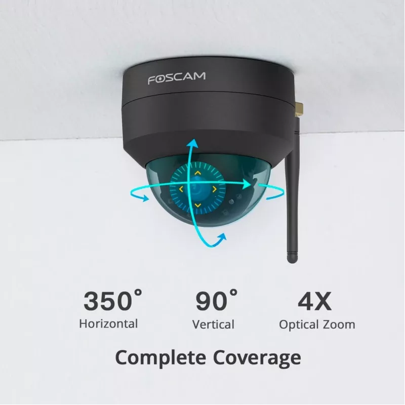 Foscam D4Z Bulb IP turvakaamera Sise- ja välitingimustesse 2304 x 1536 pikslit Lagi