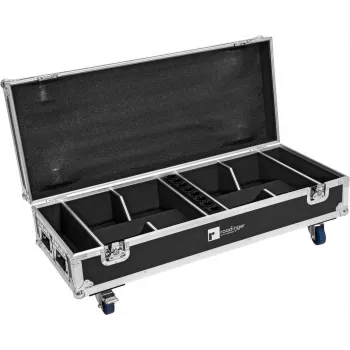 Flightcase Roadinger 31005145 8-le AKKU IP UP-4 QuickDMX seadmele laadimisfunktsiooniga