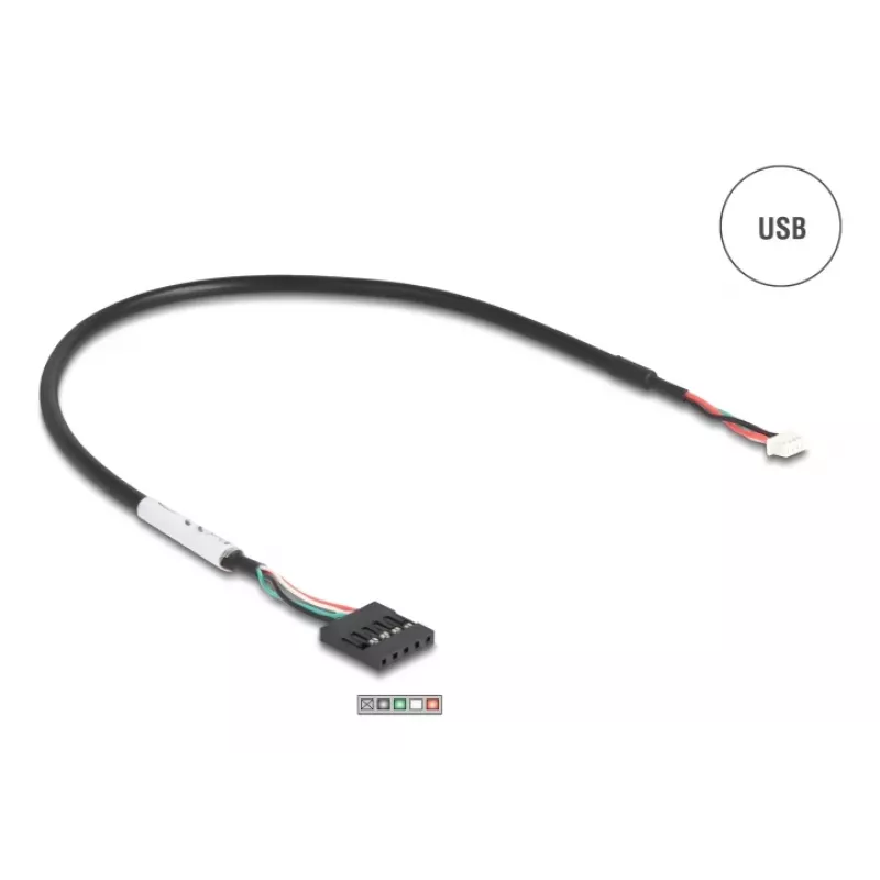 DeLOCK 90781 Jadamuundur Repiiter Isolaator USB 2.0 RS-232 Must Roheline