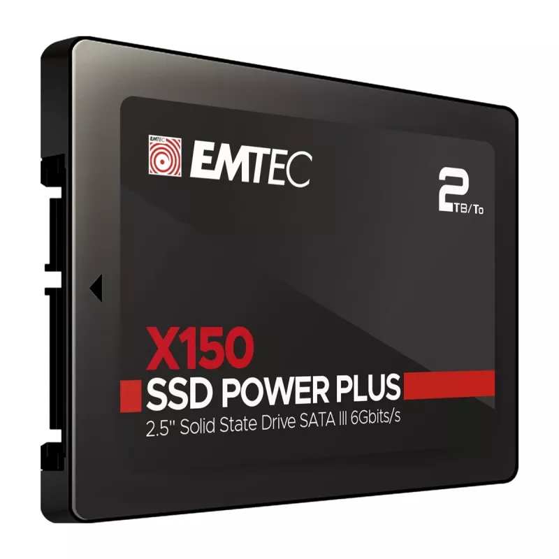 Emtec X150 Power Plus - SSD - 2 TB - intern - 2.5 (6.4 cm) - SATA 6Gb/s (ECSSD2TX150)
