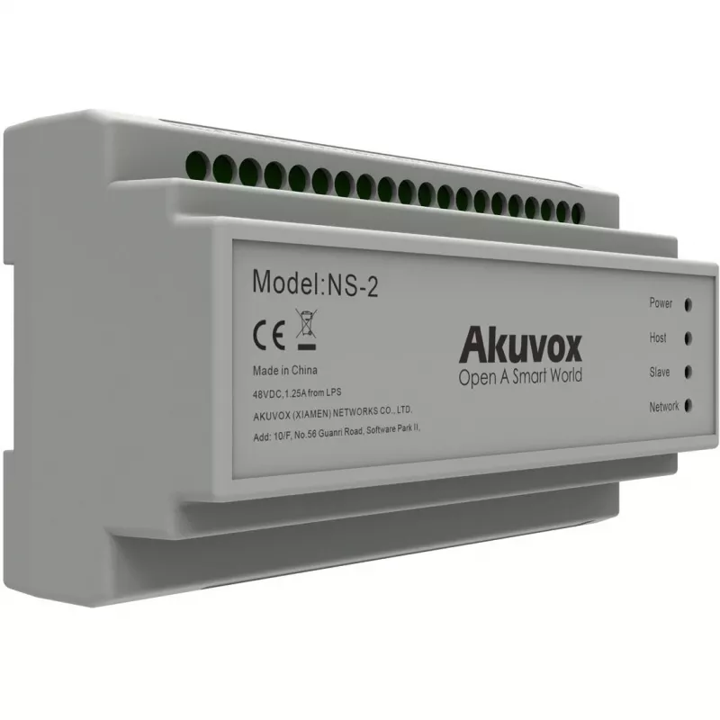 Akuvox NS-2 võrgulüliti Fast Ethernet (10/100) DIN-liistul Hall
