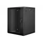 Lanberg seinakinnitusega paigaldusrack-kapp 19'' 15U 600x600mm must (klaasuks)