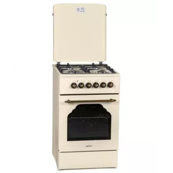 Gaasi-elektripliit MPM MPM-56-KRM-14, 56 cm, 4 gaasipõletit, elektriahi, kreem