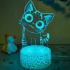 Laua/dekoratiivne LED-lamp MANTA SNL119RGB RGB 3D loomakujuline lamp sisekujunduseks