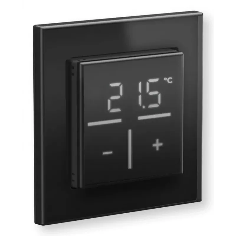 Klaasist seinatermostaat Homematic IP 161570A0 — digitaalne, must, 230 V, IP20