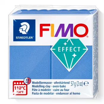 Modelleerimissavi FIMO effect sinine metallik – FIMO 8010-31, pehme polümeersavi modelleerimis- ja dekoratiivprojektideks
