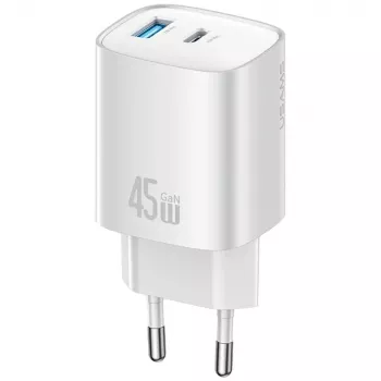 Laadija T66 45W GaN CC290 USB-A + USB-C