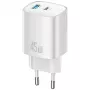 Laadija T66 45W GaN CC290 USB-A + USB-C