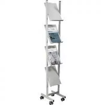 Helit H6813399 - Metall - Hall - 4 riiulit - 260 mm - 390 mm - 1580 mm