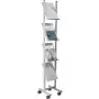 Helit H6813399 - Metall - Hall - 4 riiulit - 260 mm - 390 mm - 1580 mm