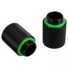 Bitspower Touchaqua adapter sirge G1/4-tolline AG G1/4-tollisele IG-le - 2 tk pakendis, 20 mm, must