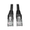 Eaton Tripp Lite Series Cat6 Gigabit Snagless Molded (UTP) Ethernet-kaabel (RJ45 M/M), PoE, must, 5 ft (1,52 m) - Paigakaabel - RJ-45 (M) kuni RJ-45 (M) - 1,52 m - UTP - CAT 6 - Mou