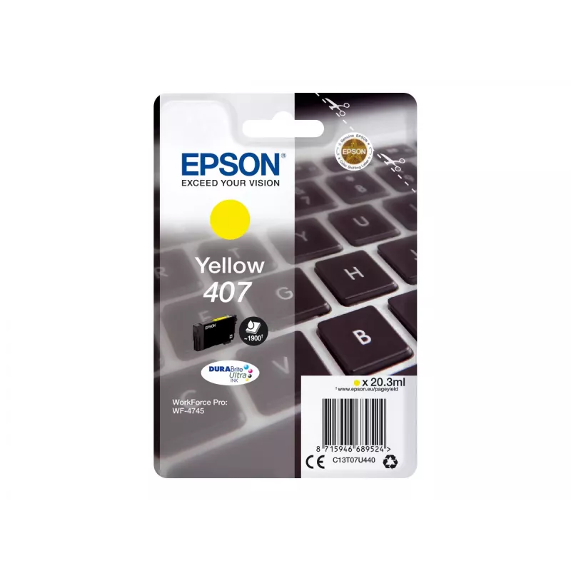 Epson WF-4745 tindikassett 1 tk Originaal Suure (XL) saagikusega Kollane