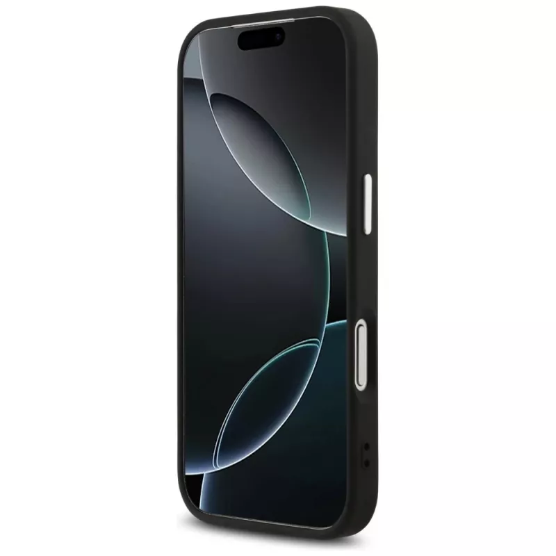 GUESS | Hardcase 4G | Tagakaas | iPhone 17 Pro Max | Apple | Ökonahk/PC/Plastik/TPU | Must