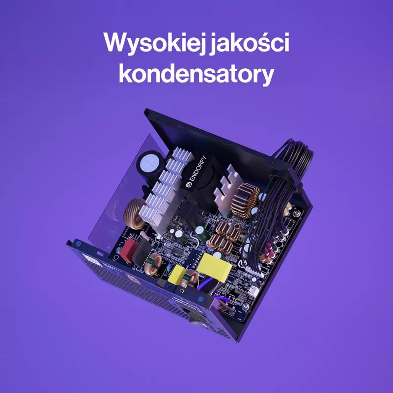 Toiteplokk ENDORFY Vero L6 750 W, 24-kontaktiline ATX, 80 PLUS Bronze, 120 mm ventilaator, must