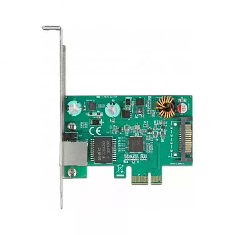 PCI Express x1 kaart DeLOCK RTL8125 2.5 Gigabit LAN PoE+