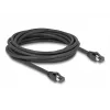 Delock - Võrgukaabel - RJ-45 (M) to RJ-45 (M) - 5,0m - 7,5 mm - S/FTP - CAT 8,1 - Halogeenivaba, Haakumisvaba, kuni 40 Gbps andmeedastuskiirus - Must (80236)