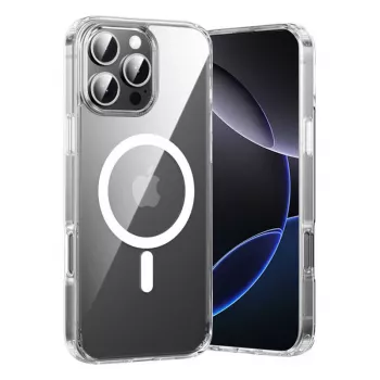Kaitseümbris Vention KUGT0-40 iPhone 16 Pro Maxile — läbipaistev, MagSafe-ühilduv