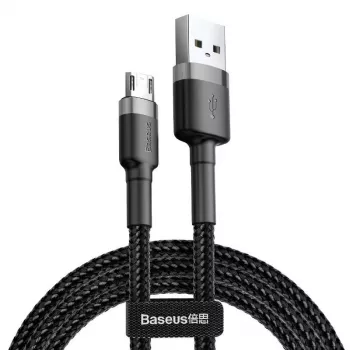 Baseus Cafule 2.4A 1m Micro USB kaabel (hall/must)