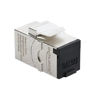 Patch-paneeli võtmemoodul DELOCK RJ45 Cat.6A kruviga kaitsekorgiga, sinine