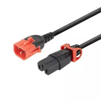 Toitekaabel MicroConnect MC-DUALC14C15-1M — kahekordne IEC C14 kuni C15, 1 m pikkus