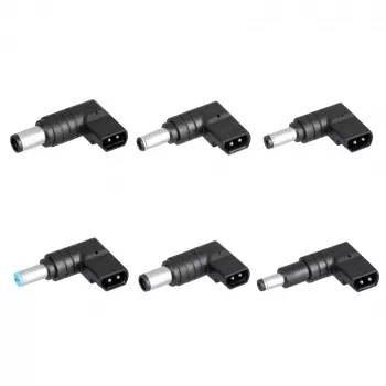 Akyga AK-NU-12 universaalne sülearvuti toiteadapter 65 W, 18,5–20 V, 6 vahetatavat otsikut, must